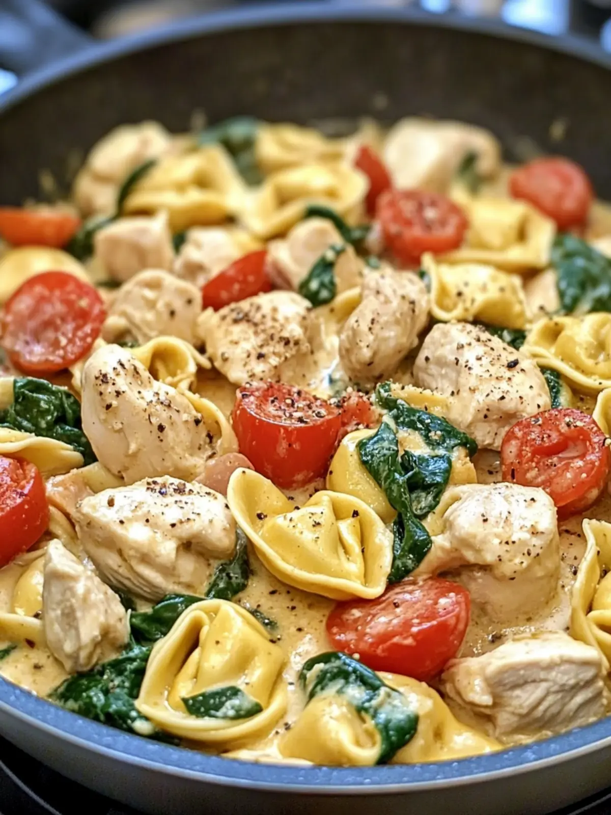 Ultimate One-Pan Creamy Tuscan Chicken Tortellini Recipe