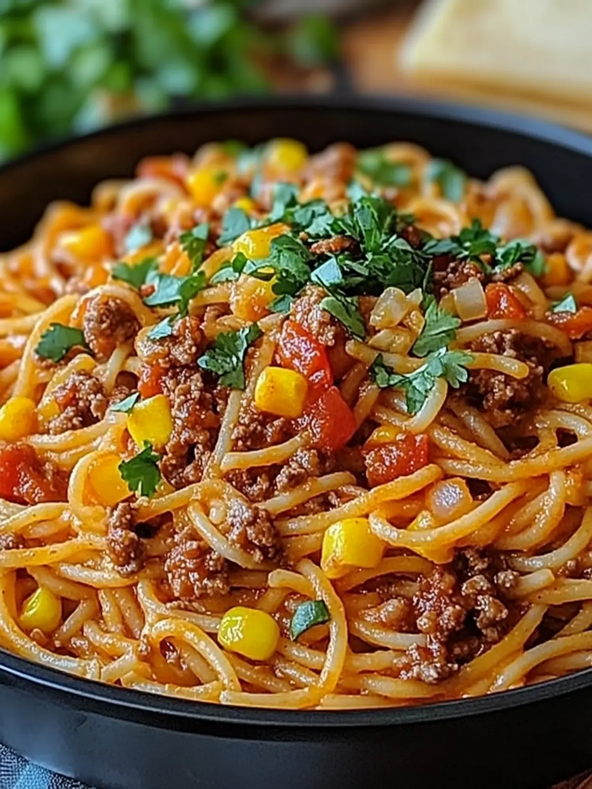 Win Line Spaghetti Creamy Taco Spaghetti Delight: An Irresistible Comfort Meal