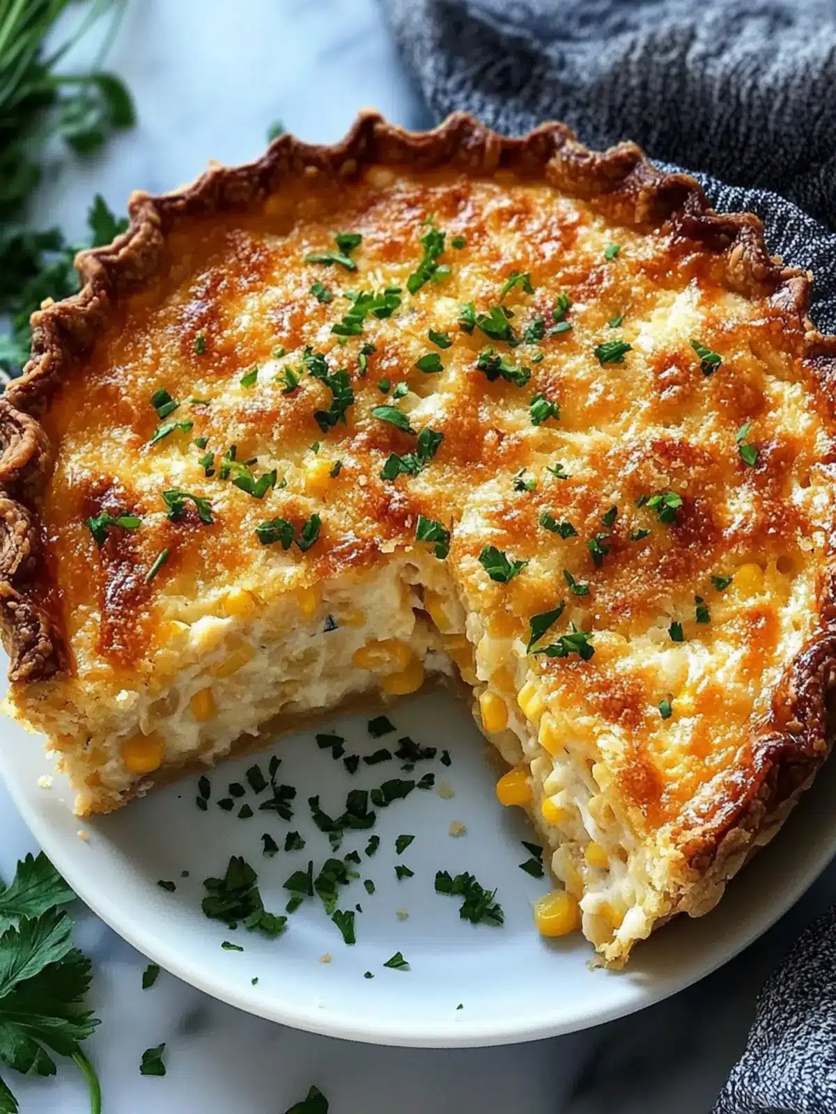 Cheddar Sweet Corn Pie: An Irresistible Comfort Food Delight