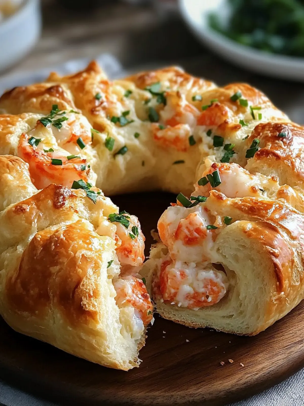 Stuffed Bread Rings Irresistible Cheesy Seafood Stuffed Bread Ring for Ultimate Flavor