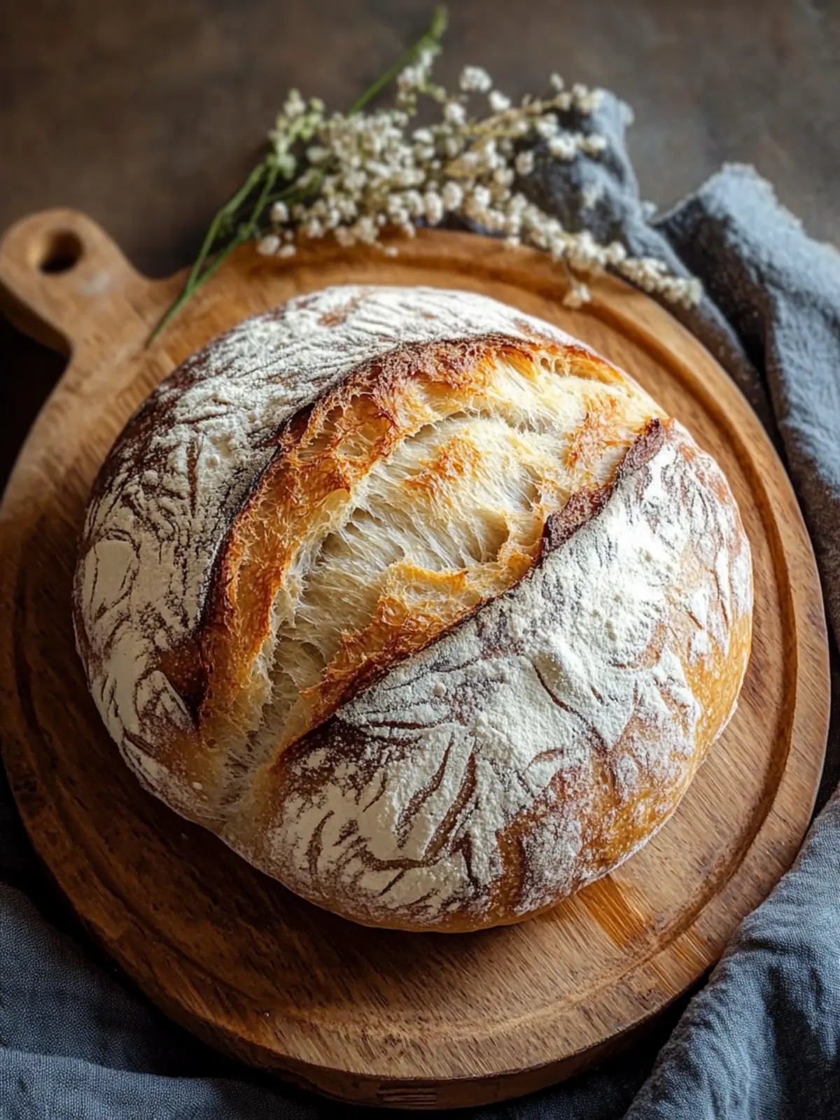 Irresistible Crusty Artisan Bread: Bake with Love at Home